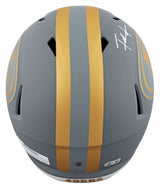 49ers Frank Gore Signed Slate Full Size Speed Rep Helmet W/ Case BAS Witnessed