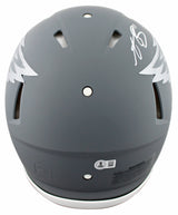 Eagles A.J. Brown Signed Slate Full Size Speed Proline Helmet W/ Case BAS Wit
