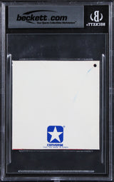 Larry Bird & Magic Johnson Signed Converse Weapon Shoe Tag Auto 10! BAS Slab 2