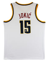 Nikola Jokic Authentic Signed White Pro Style Jersey Autographed JSA 3