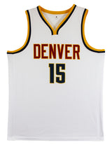 Nikola Jokic Authentic Signed White Pro Style Jersey Autographed JSA 3