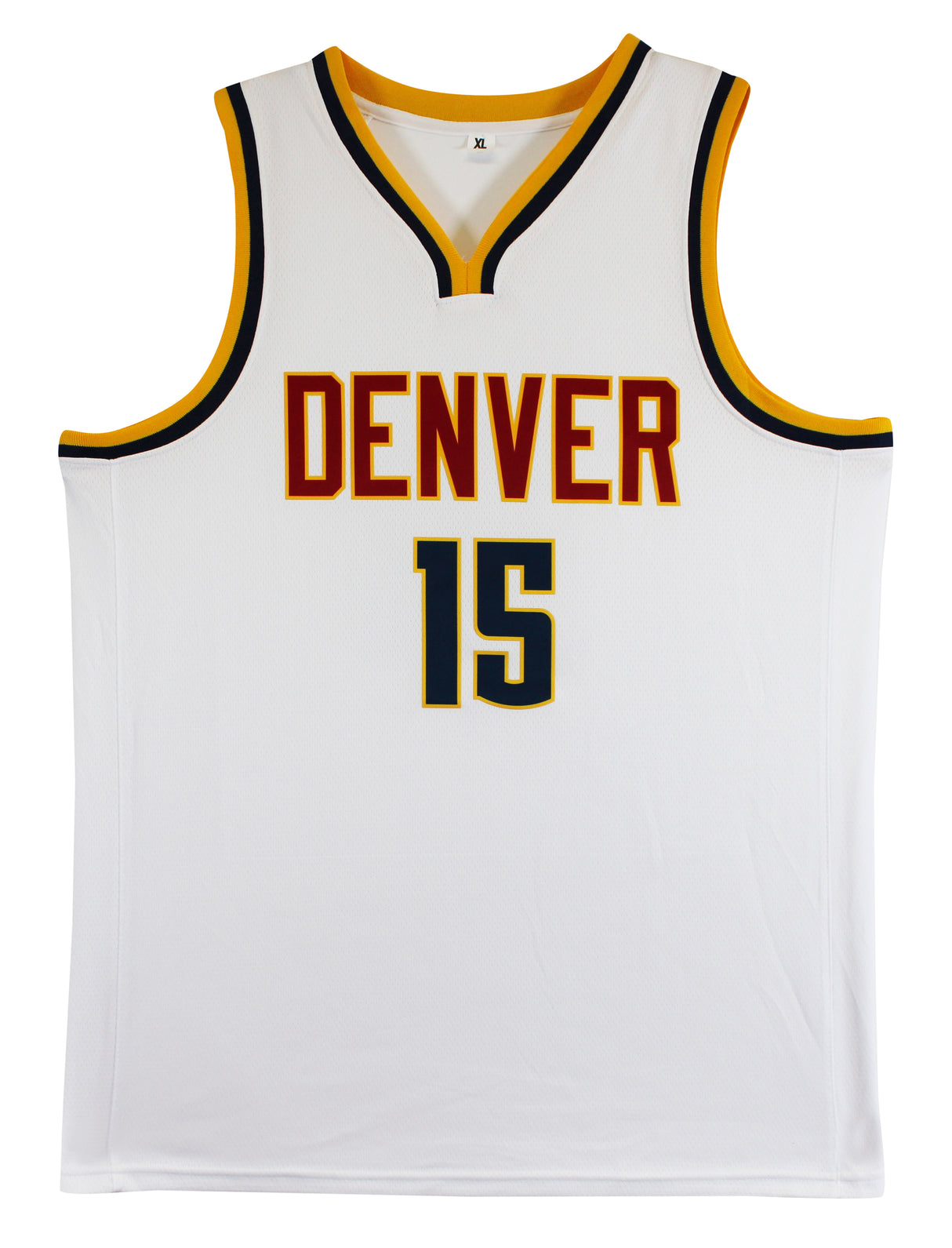 Nikola Jokic Authentic Signed White Pro Style Jersey Autographed JSA 3