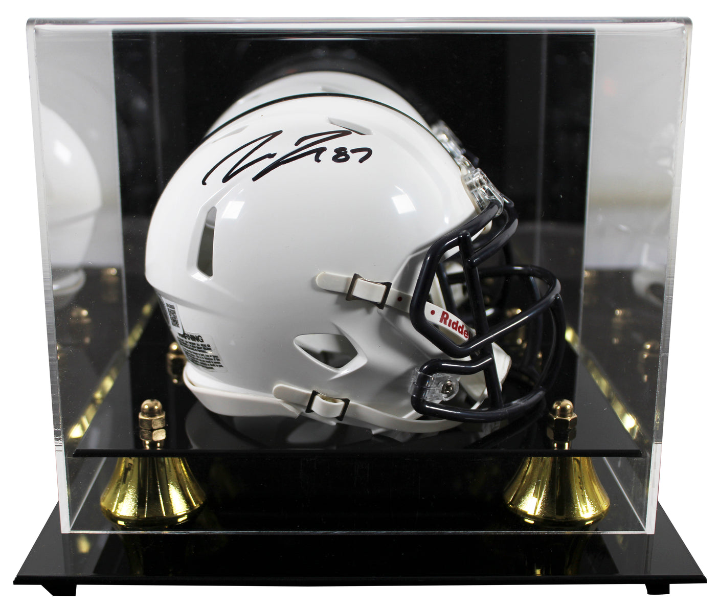 Penn State Pat Freiermuth Authentic Signed Speed Mini Helmet W/ Case BAS Witness