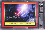 Daisy Ridley & Adam Driver Signed 2016 Star Wars Celebration OS #9 Card BAS Slab