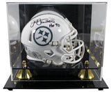 Steelers Jack Lambert Signed STS III Speed Mini Helmet W/ Case BAS Witnessed
