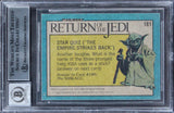 Star Wars (3) Prowse +2 Signed 1983 SW ROTJ #181 Card Auto Grade 10! BAS Slabbed