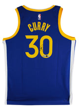 Warriors Stephen Curry Signed Blue Nike Icon Edition Swingman Jersey BAS