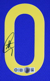 Warriors Stephen Curry Signed Blue Nike Icon Edition Swingman Jersey BAS