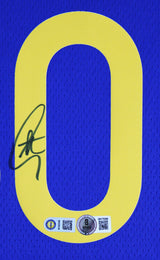 Warriors Stephen Curry Signed Blue Nike Icon Edition Swingman Jersey BAS