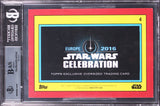 Star Wars (5) Bulloch, Harris, +3 Signed 2016 Star Wars EU OS #4 Card BAS Slab