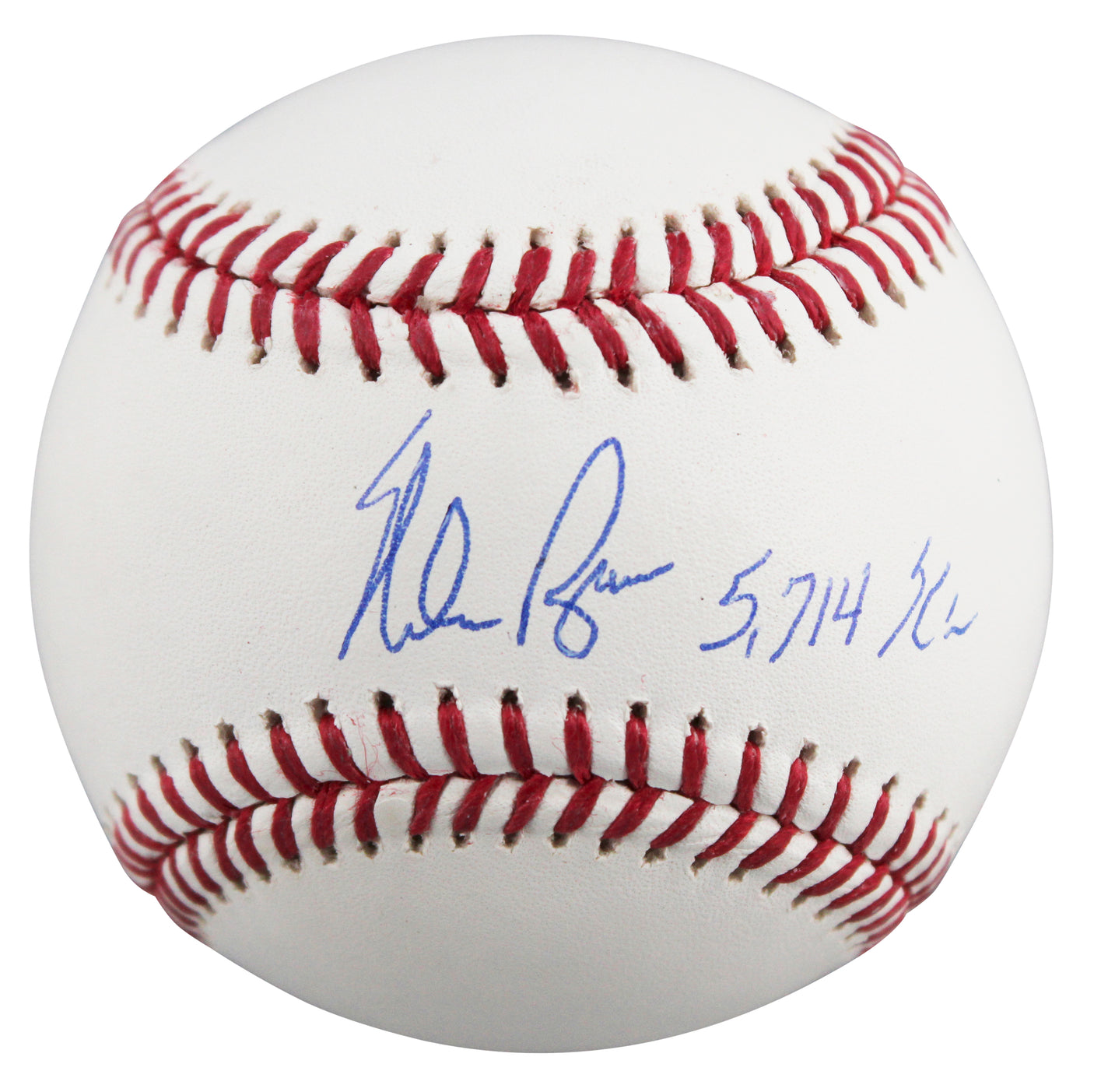 Rangers Nolan Ryan "5714 K's" Authentic Signed Manfred Oml Baseball W/ Case BAS