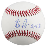 Rangers Nolan Ryan "5714 K's" Authentic Signed Robert Manfred Oml Baseball BAS