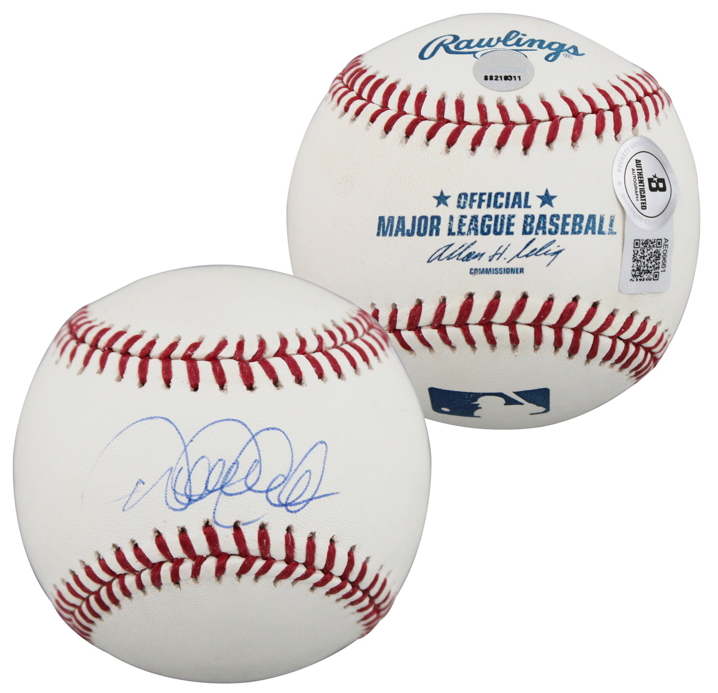 Yankees Derek Jeter Authentic Signed Manfred Oml Baseball BAS #AE09661