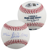 Rangers Nolan Ryan "5714 K's, 324 Wins" Authentic Signed Baseball W/ Case BAS