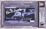 Star Wars (3) Huston, Bailey +1 Signed 1995 ESB WV #80 Card Auto 10! BAS Slabbed