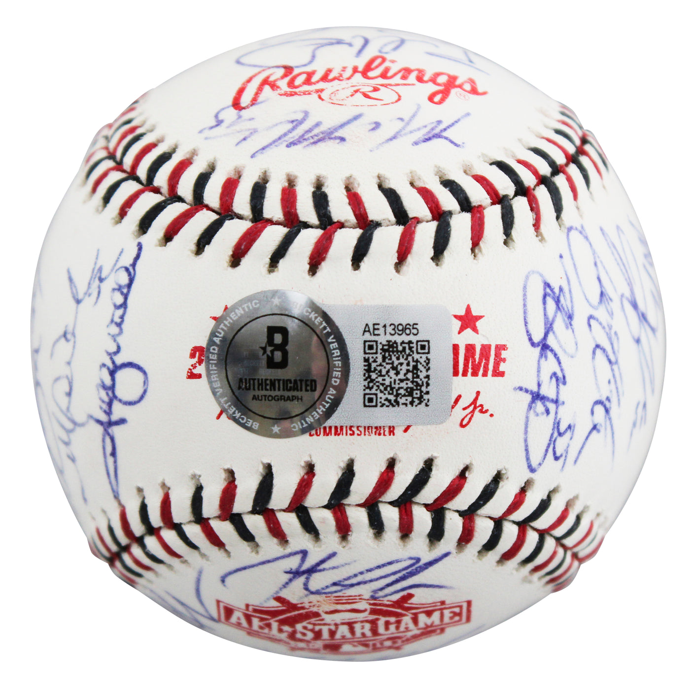 2015 NL ASG (26) Bryant, deGrom, Kershaw, Scherzer Signed Baseball BAS #AE13965