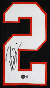 Miami Ray Lewis Authentic Signed Black Pro Style Framed Jersey BAS Witnessed