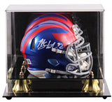 Giants Michael Strahan Signed 2024 On-Field Alt Speed Mini Helmet W/ Case BAS W