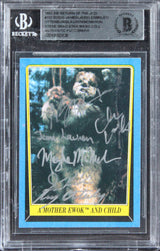 Star Wars (6) Rodis-Jamero, Keeler +4 Signed 1983 SW ROTJ #182 Card BAS Slabbed