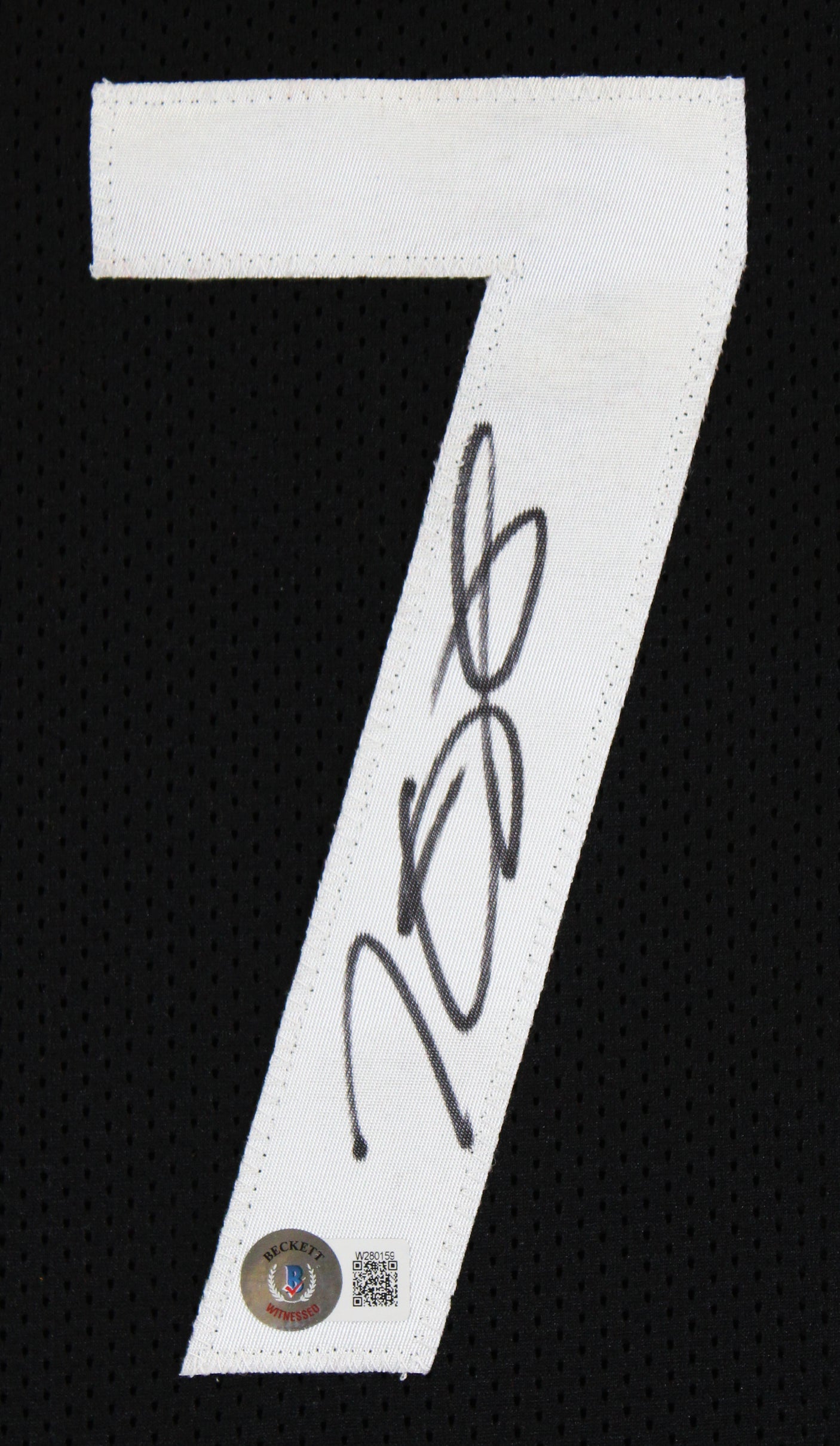 Kevin Durant Authentic Signed Black Pro Style Jersey Autographed BAS Witnessed