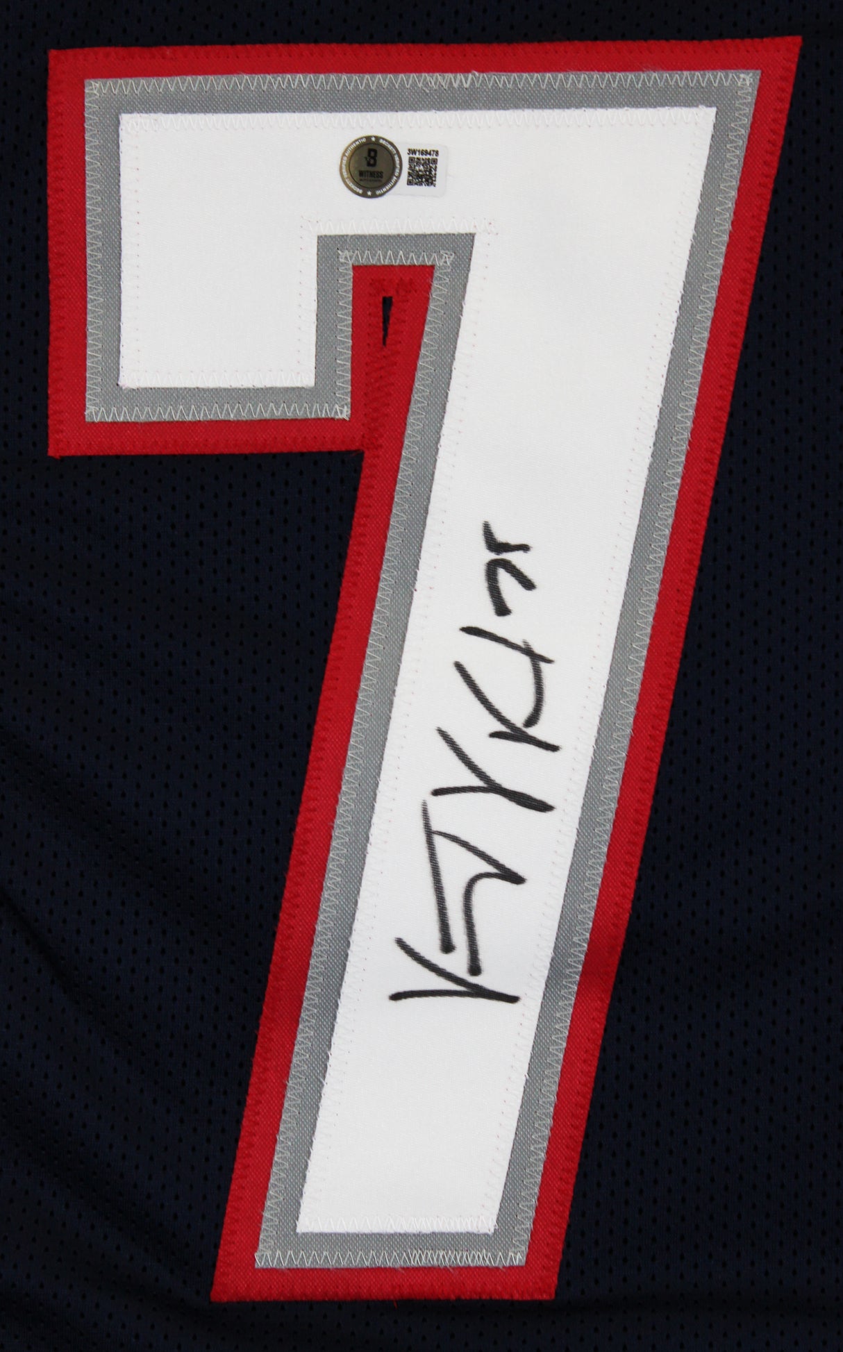 Vince Wilfork Authentic Signed Navy Pro Style Jersey Autographed BAS Witnessed