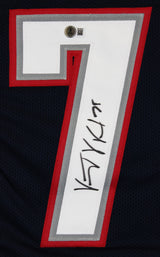 Vince Wilfork Authentic Signed Navy Pro Style Jersey Autographed BAS Witnessed