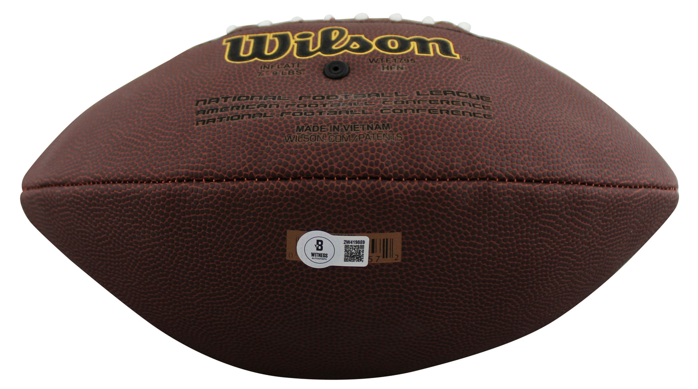 Bengals Tee Higgins Signed Wilson Super Grip Football BAS Witnessed #2W419859