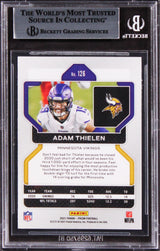 Vikings Adam Thielen Authentic Signed 2021 Panini Prizm #126 Card BAS Slabbed