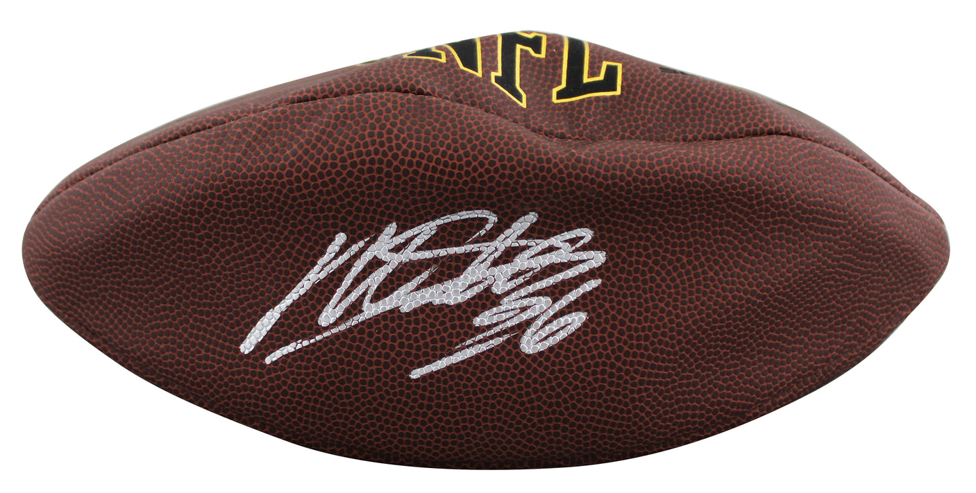 Cowboys Miles Sanders Signed Wilson Super Grip Football BAS Witnessed #WZ50906