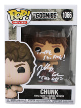 Jeff Cohen The Goonies "2x Insc" Signed Chunk #1066 Funko Pop Vinyl Figure BAS W