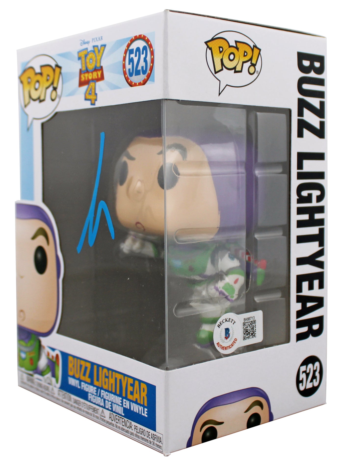 Tim Allen Toy Story 4 Authentic Signed #523 Funko Pop Vinyl Figure BAS #BK66713