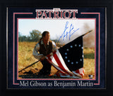 Mel Gibson The Patriot Authentic Signed 16x20 Framed Horizontal Flag Photo BAS 1