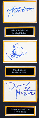 That 70's Show (9) Kutcher, Kunis, Grace, Prepon +5 Signed Framed Display BAS