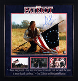 Mel Gibson The Patriot Authentic Signed 16x20 Framed Horizontal Flag Photo BAS 2