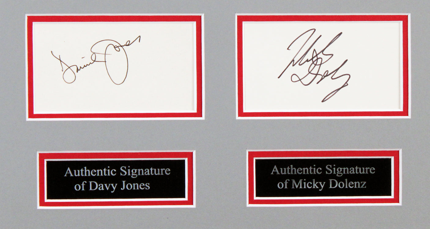 The Monkees (4) Tork, Dolenz, Nesmith & Jones Signed Framed Display BAS #AD04868
