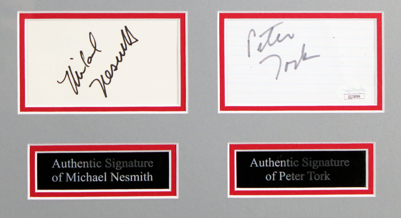 The Monkees (4) Tork, Dolenz, Nesmith & Jones Signed Framed Display BAS #AD04868