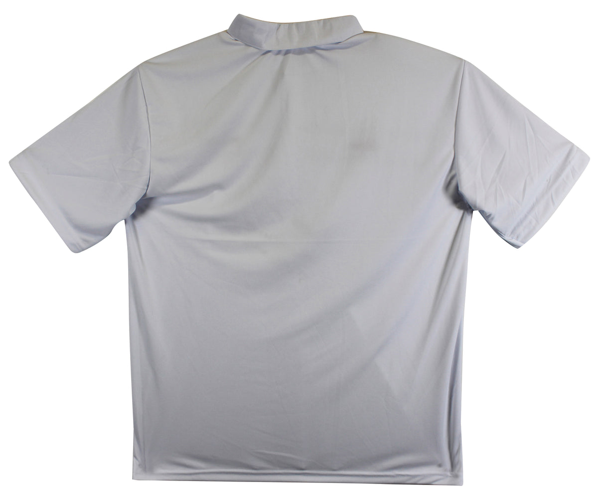 Oklahoma Barry Switzer "Boomer Sooner" Signed White Polo Shirt BAS Witnessed