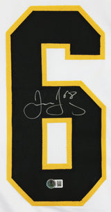 Jaromir Jagr Authentic Signed White Pro Style Jersey Autographed BAS Witnessed