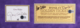 Willy Wonka Gene Wilder & Charlie Ostrum Authentic Signed Framed Display BAS 1