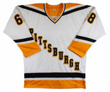 Jaromir Jagr Authentic Signed White Pro Style Jersey Autographed BAS Witnessed