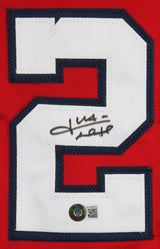 Juan Soto Authentic Signed Red Pro Style Jersey Autographed BAS Witnessed