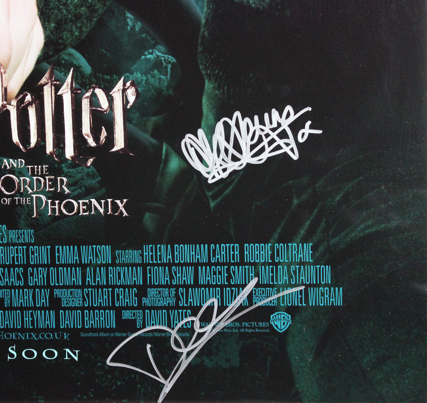Harry Potter (9) Watson, Radcliffe, Grint +6 Signed & Framed 27x40 Poster PSA