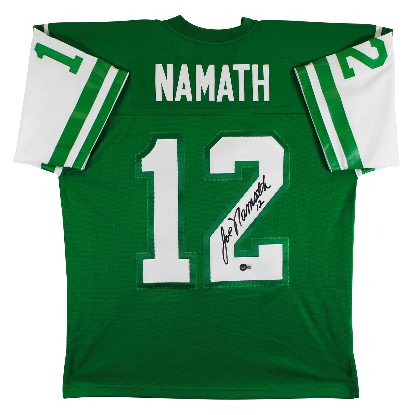 Jets Joe Namath Authentic Signed Green Mitchell & Ness Jersey Autographed BAS 2