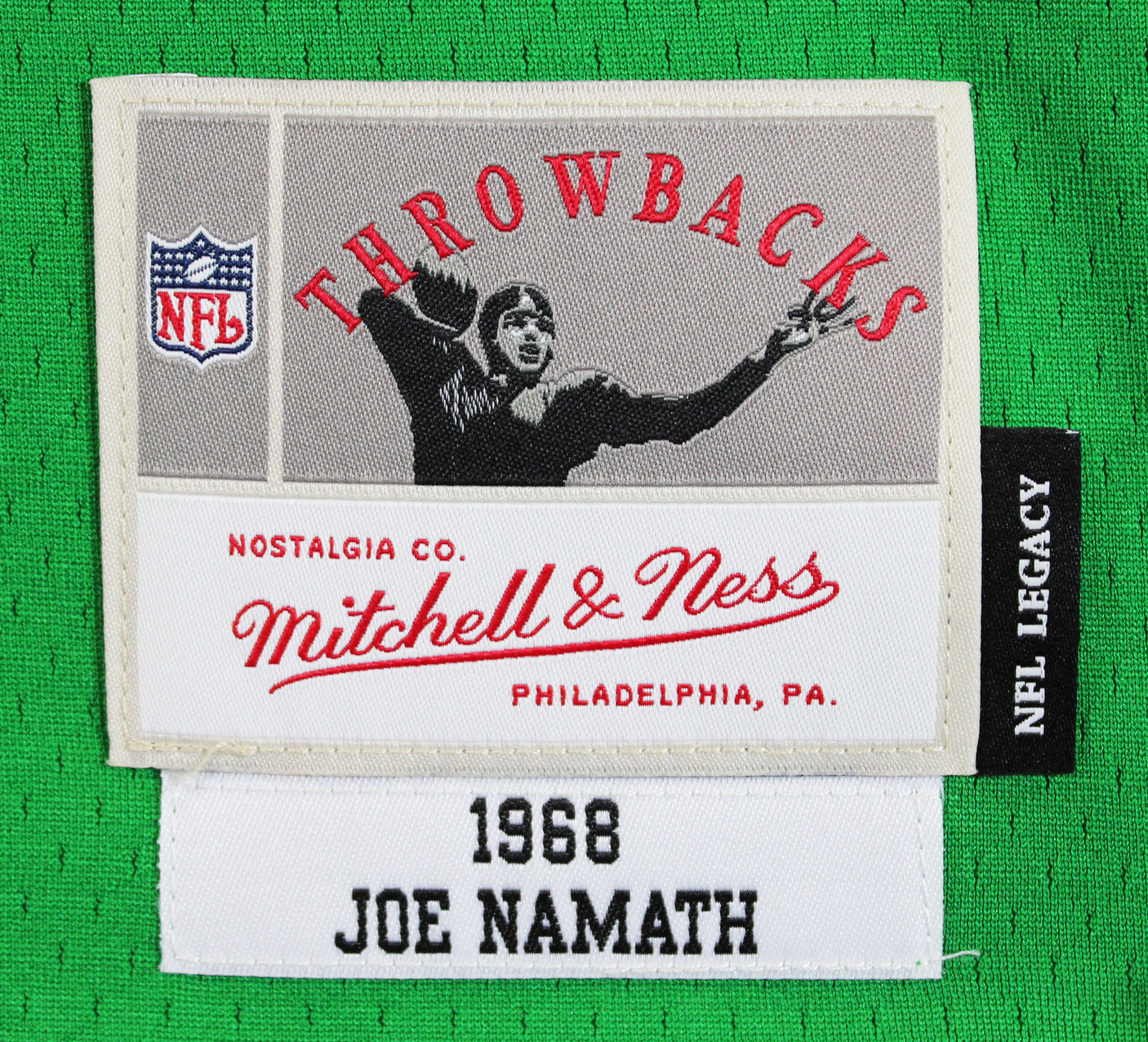 Jets Joe Namath Authentic Signed Green Mitchell & Ness Jersey Autographed BAS 2