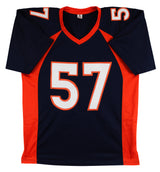 Dre Greenlaw Authentic Signed Navy Pro Style Jersey Autographed BAS Witnessed