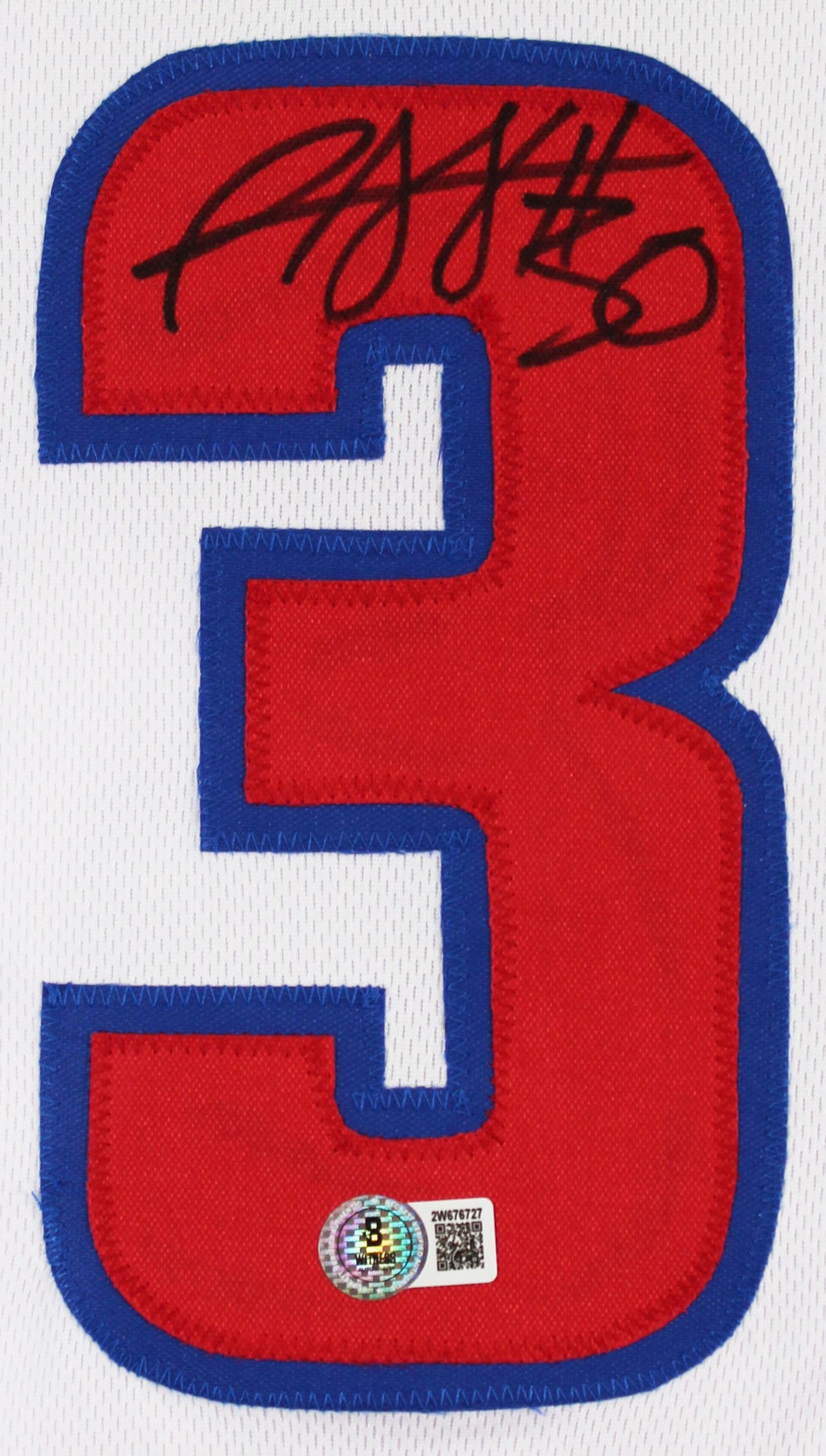 Rasheed Wallace Authentic Signed White Pro Style Jersey BAS Witnessed
