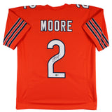 D.J. Moore Authentic Signed Orange Pro Style Jersey Autographed BAS Witnessed