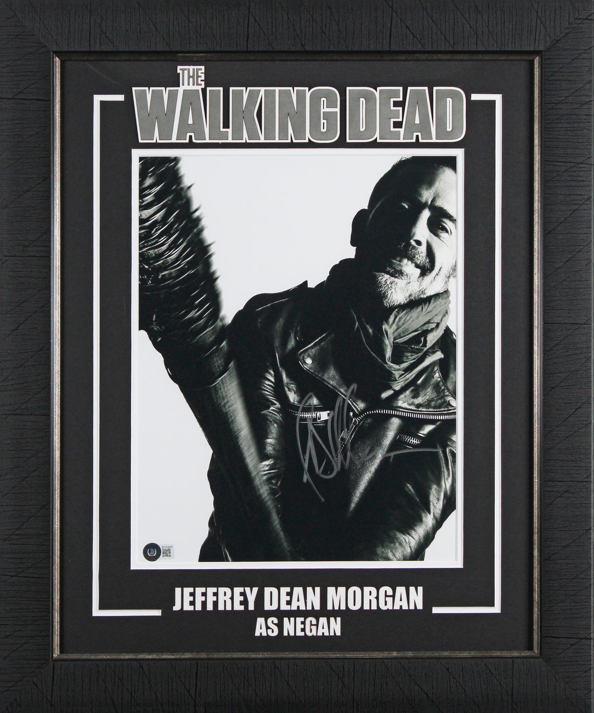 Jeffrey Dean Morgan The Walking Dead Signed 11x14 Framed Photo BAS #BG53605