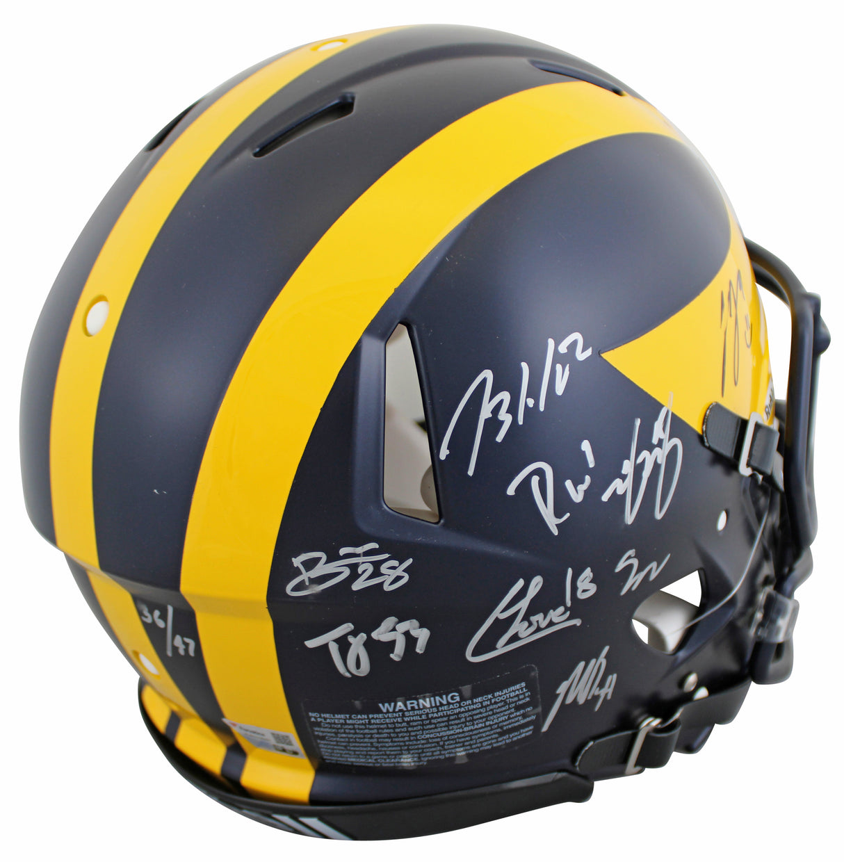 2023 Michigan (20) Harbaugh, McCarthy Signed F/S Speed Proline Helmet Fanatics