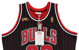 Bulls Michael Jordan Signed 96-97 Black M&N HWC Authentic Jersey UDA #BAH60383